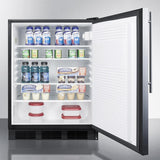 Summit 24" Wide Built-In All-Refrigerator FF7BKBISSHV