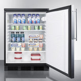 Summit 24" Wide Built-In All-Refrigerator FF7LBLKBIIF