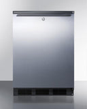 Summit 24" Wide Built-In All-Refrigerator FF7LBLKBISSHH