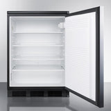 Summit 24" Wide Built-In All-Refrigerator FF7LBLKBISSHH