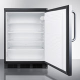 Summit 24" Wide Built-In All-Refrigerator FF7LBLKBISSTB