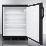 Summit 24" Wide Built-In All-Refrigerator FF7LBLKBI