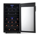 NewAir Freestanding 43 Bottle Dual Zone Compressor Wine Fridge in Stainless Steel NWC043SS00 - Good Wine Coolers