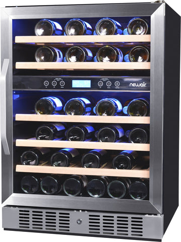 NewAir Dual Zone 46 Bottle Wine Cooler AWR-460DB - Good Wine Coolers
