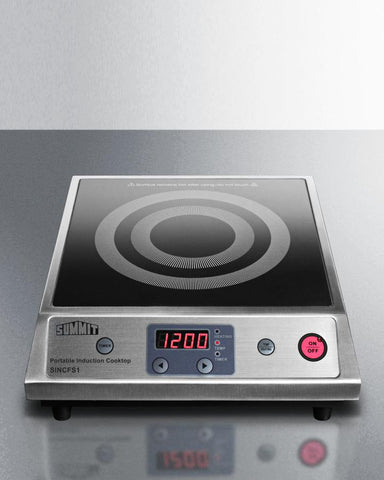 Portable single zone induction cooktop with Black Ceran SINCFS1 - Good Wine Coolers