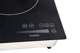 SPT 1800W Built-in Induction Cooktop, Black/Silver SR-187RT