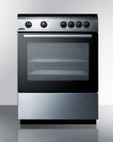 Summit 24" Wide Smooth Top Electric Range CLRE24