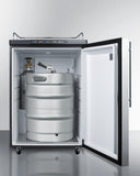 Summit Freestanding residential beer dispenser SBC635MNKSSHV - Good Wine Coolers