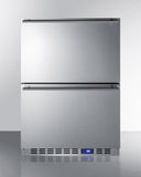 Summit 24" Wide Built-In 2-Drawer All-Refrigerator FF642D
