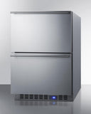 Summit 24" Wide Built-In 2-Drawer All-Refrigerator FF642D
