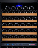 24" Wide FlexCount II Tru-Vino 172 Bottle Dual Zone Black Right Hinge Wine Refrigerator VSWR172-2BR20