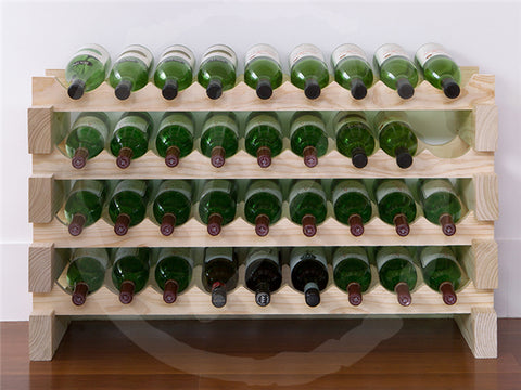 Vinotemp 4x9 Bottle Modular Wine Rack (Natural) EP-4472-36 - Good Wine Coolers
