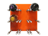 Vinotemp 9 Bottle Wine Rack with Acrylic Orange EP-ACR9OR - Good Wine Coolers