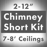 ZLINE 2-12in. Short Chimney Pieces for 7 to 8 ft. Ceilings (SK-597i)