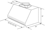 ZLINE 30" Convertible Vent Under Cabinet Range Hood in Stainless Steel (527-30)