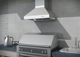 ZLINE 30" Convertible Outdoor Wall Mount Range Hood in Outdoor Approved Stainless Steel (667-304-30)