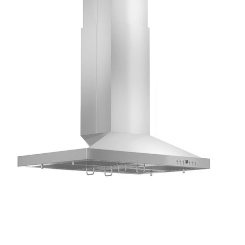 ZLINE 42" Ducted Island Mount Range Hood with Dual Remote Blower in Stainless Steel (GL2i-RD-42)