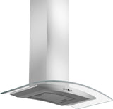 ZLINE 36" Convertible Vent Wall Mount Range Hood in Stainless Steel & Glass (KN4-36)