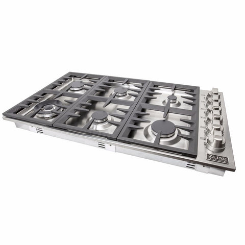 ZLINE 36" Gas Cooktop with 6 Gas Burners (RC36)