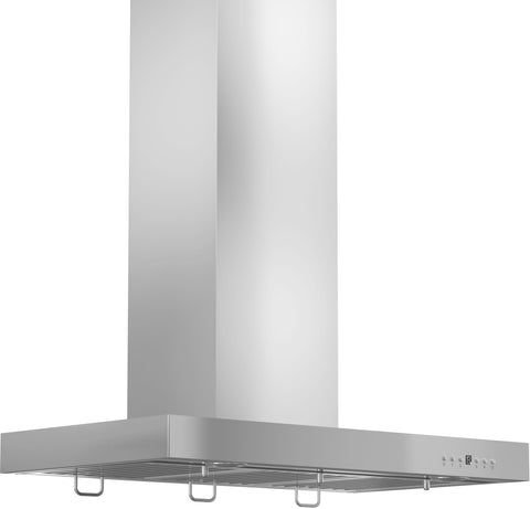 ZLINE 42" Convertible Vent Wall Mount Range Hood in Stainless Steel with Crown Molding (KECRN-42)