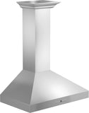 ZLINE 48" Convertible Vent Convertible Vent Wall Mount Range Hood in Stainless Steel with Crown Molding (KL3CRN-48)