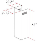 ZLINE 61in. Chimney Extension for Ceilings 12.5ft. (321RR-E)