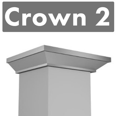 ZLINE Crown Molding Profile 2 Wall Mount Range Hood (CM2-687)