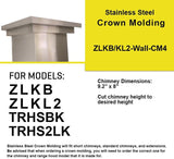 ZLINE Crown Molding Wall Mount Range Hood (CM4-KB/KL2/KL3)