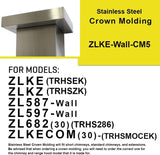 ZLINE Crown Molding Wall Range Hood (CM5-587/597/KE/KECOM-30/KZ)