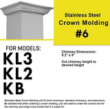 ZLINE Crown Molding Wall Mount Range Hood (CM6-KB/KL2/KL3)