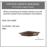 ZLINE Crown Molding Designer Copper Range Hood CM6V-8KBC