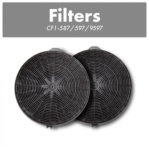 ZLINE Charcoal Replacement Filters for Models 587, 597, and 9597 (Set of 2)