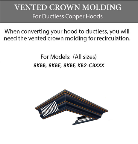 ZLINE Crown Molding Designer Copper Range Hood CM6V-8KBB