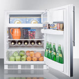 Summit 24" Wide Refrigerator-Freezer, ADA Compliant CT661WSSHVADA