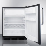 Summit 24" Wide Built-In Refrigerator-Freezer CT663BKCSS