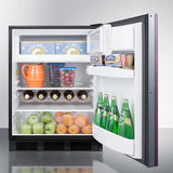 Summit 24" Wide Built-In Refrigerator-Freezer (Panel Not Included) CT663BKBIIF