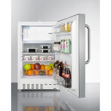 Summit 20" Wide Built-in Refrigerator-Freezer, ADA Compliant ALRF48SSTB