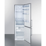 Summit 24" Wide Bottom Freezer Refrigerator With Icemaker FFBF181ES2IM