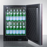 Summit 24" Wide Built-In Beverage Center (Panel Not Included) SCR610BLSDIF