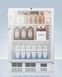 Summit 24" Wide Built-In All-Refrigerator, ADA Compliant SCR600BGLBINZADA