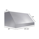 ZLINE DuraSnow® Stainless Steel Under Cabinet Range Hood (8685S-30)