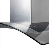 ZLINE 48" Convertible Vent Wall Mount Range Hood in Fingerprint Resistant Stainless Steel & Glass (8KN4S-48)