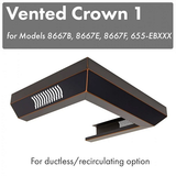 ZLINE Crown Molding Designer Copper Range Hood (CM1V-8667B)